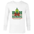 thumbnail image 1 of Disney and Pixar’s Monsters, Inc. Roz Christmas Bah Humbug - Long Sleeve T-Shirt for Men - Customized-White, 1 of 5