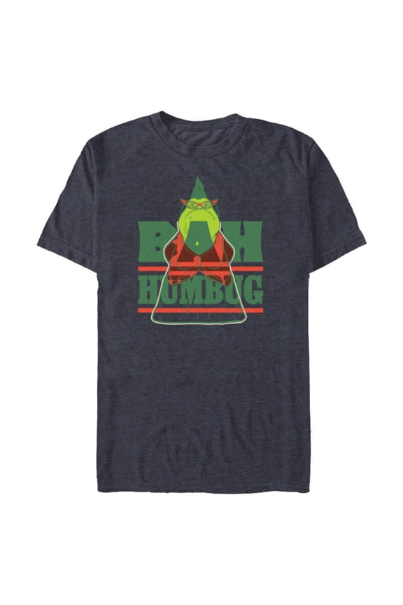 Disney and Pixar’s Monsters, Inc. Roz Christmas Bah Humbug - Short Sleeve Blended T-Shirt for Adults - Customized-Navy Heather