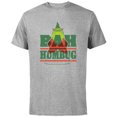 thumbnail image 1 of Disney and Pixar’s Monsters, Inc. Roz Christmas Bah Humbug - Short Sleeve Cotton T-Shirt for Adults - Customized-Athletic Heather, 1 of 5