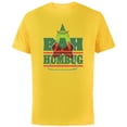thumbnail image 1 of Disney and Pixar’s Monsters, Inc. Roz Christmas Bah Humbug - Short Sleeve Cotton T-Shirt for Adults - Customized-Yellow, 1 of 5