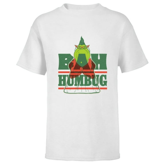 Disney and Pixar’s Monsters, Inc. Roz Christmas Bah Humbug - Short Sleeve T-Shirt for Kids - Customized-White