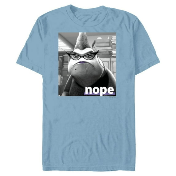 Disney and Pixar’s Monsters, Inc. Roz Nope Quote - Short Sleeve Blended T-Shirt for Adults - Customized-Ocean Blue