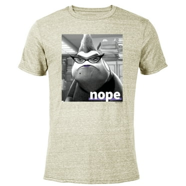 Disney and Pixar’s Monsters, Inc. Roz Nope Quote - Short Sleeve Blended T-Shirt for Adults - Customized-Yellow