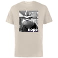 thumbnail image 1 of Disney and Pixar’s Monsters, Inc. Roz Nope Quote - Short Sleeve Cotton T-Shirt for Adults - Customized-Natural, 1 of 5