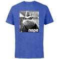 thumbnail image 1 of Disney and Pixar’s Monsters, Inc. Roz Nope Quote - Short Sleeve Cotton T-Shirt for Adults - Customized-Royal Heather, 1 of 5