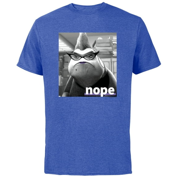 Disney and Pixar’s Monsters, Inc. Roz Nope Quote - Short Sleeve Cotton T-Shirt for Adults - Customized-Royal Heather