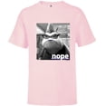 thumbnail image 1 of Disney and Pixar’s Monsters, Inc. Roz Nope Quote - Short Sleeve T-Shirt for Kids - Customized-Soft Pink, 1 of 5