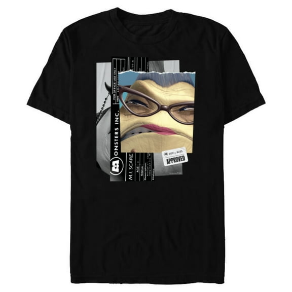 Disney and Pixar’s Monsters, Inc. Roz Personnel File - Short Sleeve Blended T-Shirt for Adults - Customized-Black