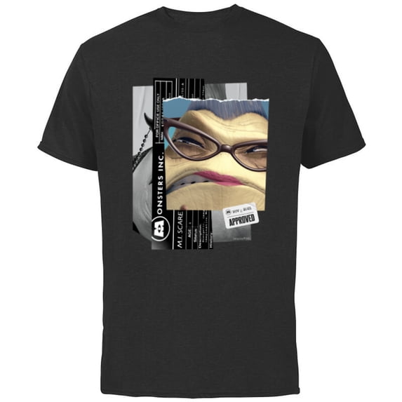 Disney and Pixar’s Monsters, Inc. Roz Personnel File - Short Sleeve Cotton T-Shirt for Adults - Customized-Black
