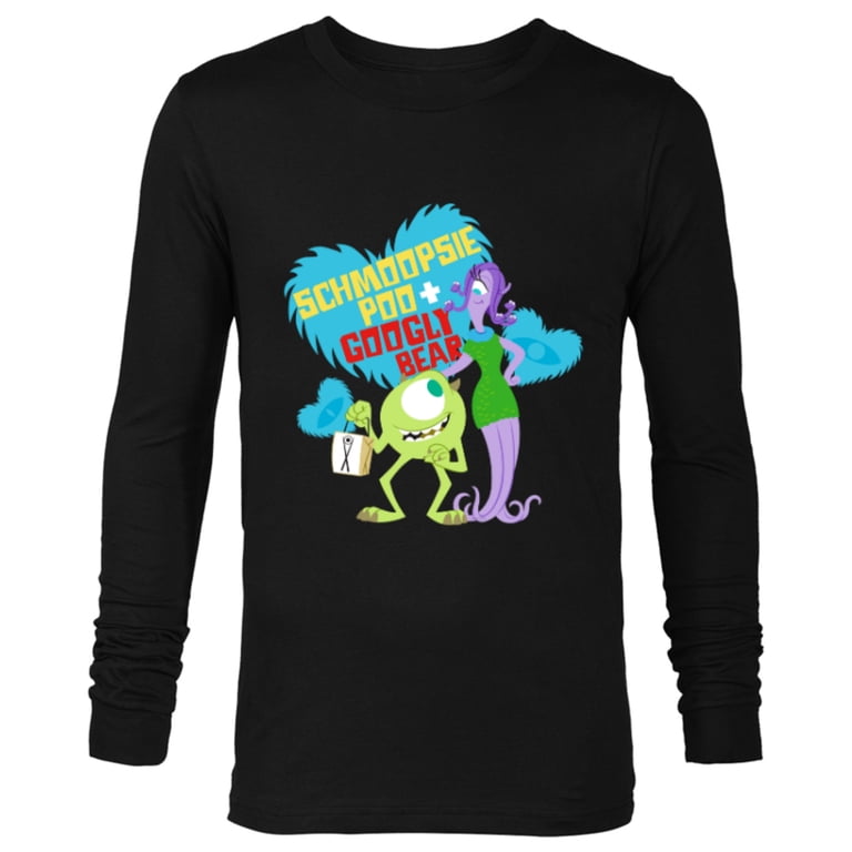 Disney and Pixars Monsters, Inc. Schmoopsie Poo Googly Bear - Long Sleeve  T-Shirt for Men - Customized-Athletic Heather