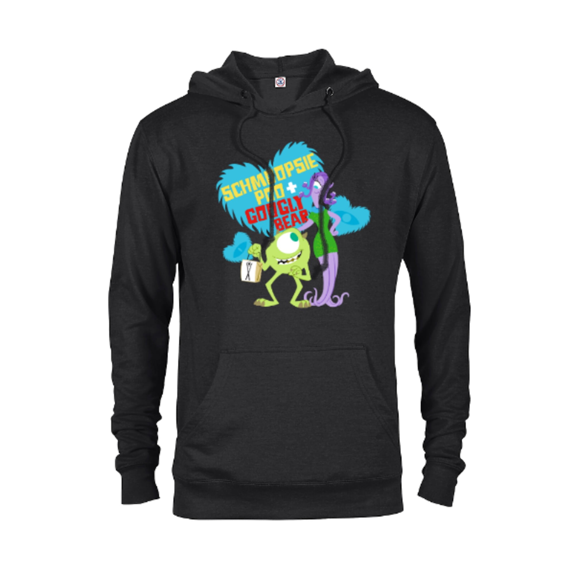 https://i5.walmartimages.com/seo/Disney-and-Pixar-s-Monsters-Inc-Schmoopsie-Poo-Googly-Bear-Pullover-Hoodie-for-Adults-Customized-Black_6874b58b-6f55-462e-be10-7a8e95635c61.23404aa0b1fac93b28de39874fe2a567.jpeg