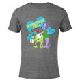 thumbnail image 1 of Disney and Pixar’s Monsters, Inc. Schmoopsie Poo Googly Bear - Short Sleeve Blended T-Shirt for Adults - Customized-Dark Heather, 1 of 5