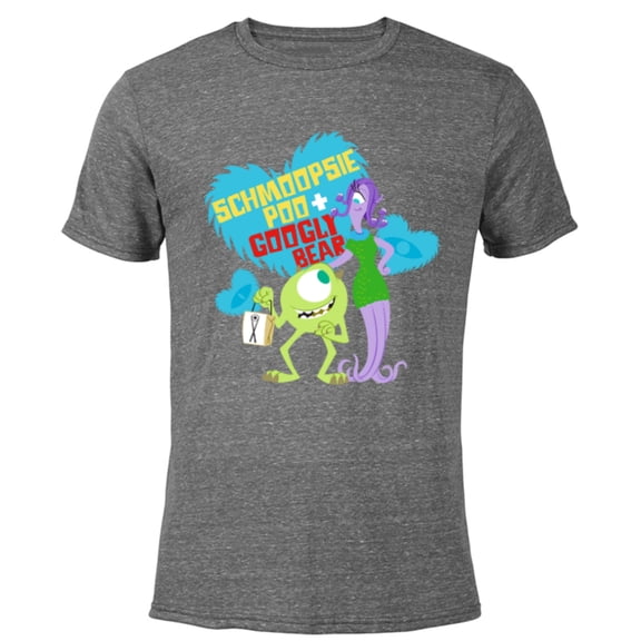 Disney and Pixar’s Monsters, Inc. Schmoopsie Poo Googly Bear - Short Sleeve Blended T-Shirt for Adults - Customized-Dark Heather