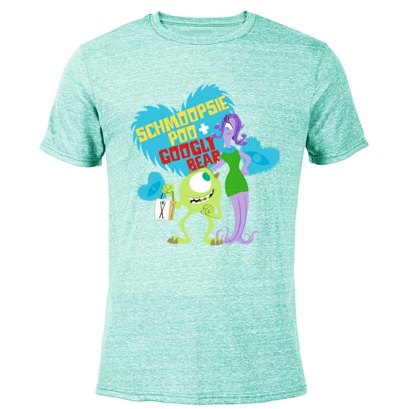 Disney and Pixar’s Monsters, Inc. Schmoopsie Poo Googly Bear - Short Sleeve Blended T-Shirt for Adults - Customized-Ocean Blue