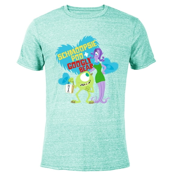 Disney and Pixar’s Monsters, Inc. Schmoopsie Poo Googly Bear - Short Sleeve Blended T-Shirt for Adults - Customized-Ocean Blue