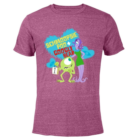 Disney and Pixar’s Monsters, Inc. Schmoopsie Poo Googly Bear - Short Sleeve Blended T-Shirt for Adults - Customized-Purple