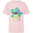 thumbnail image 1 of Disney and Pixar’s Monsters, Inc. Schmoopsie Poo Googly Bear - Short Sleeve T-Shirt for Kids - Customized-Soft Pink, 1 of 5