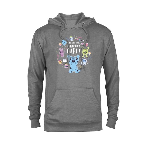 Disney and Pixar’s Monsters, Inc. Sis of the Birthday Girl - Pullover Hoodie for Adults - Customized-Athletic Heather