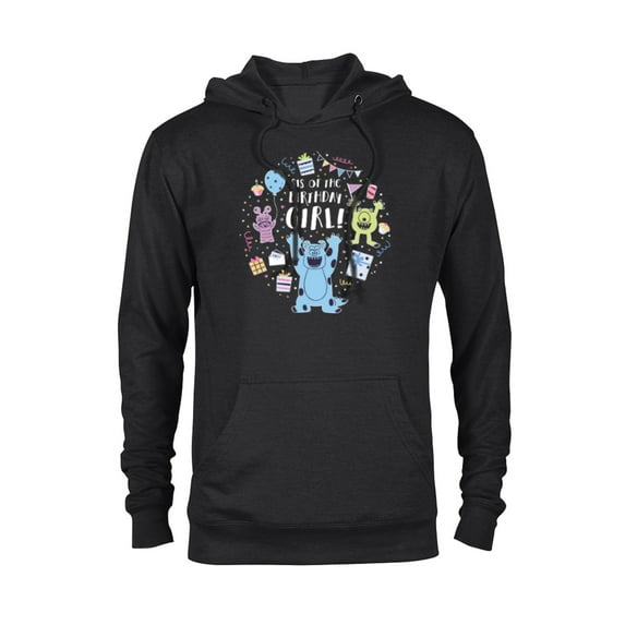 Disney and Pixar’s Monsters, Inc. Sis of the Birthday Girl - Pullover Hoodie for Adults - Customized-Black