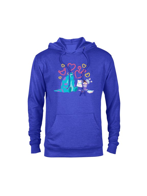 Disney and Pixar’s Monsters, Inc. Sulley Boo Kitty Hearts - Pullover Hoodie for Adults - Customized-Royal Heather
