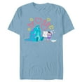 thumbnail image 1 of Disney and Pixar’s Monsters, Inc. Sulley Boo Kitty Hearts - Short Sleeve Blended T-Shirt for Adults - Customized-Ocean Blue, 1 of 5