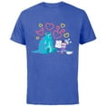 thumbnail image 1 of Disney and Pixar’s Monsters, Inc. Sulley Boo Kitty Hearts - Short Sleeve Cotton T-Shirt for Adults - Customized-Royal Heather, 1 of 5
