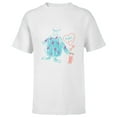 thumbnail image 1 of Disney and Pixar's Monsters, Inc. Sulley Kitty and Boo - Short Sleeve T-Shirt for Kids - Customized-White, 1 of 5