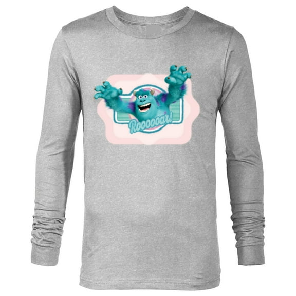 Disney and Pixar’s Monsters Inc Sulley Roooooar - Long Sleeve T-Shirt for Men - Customized-Athletic Heather