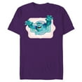thumbnail image 1 of Disney and Pixar’s Monsters Inc Sulley Roooooar - Short Sleeve Blended T-Shirt for Adults - Customized-Purple, 1 of 5