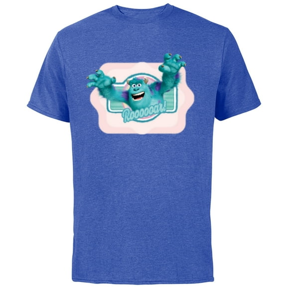 Disney and Pixar’s Monsters Inc Sulley Roooooar - Short Sleeve Cotton T-Shirt for Adults - Customized-Royal Heather