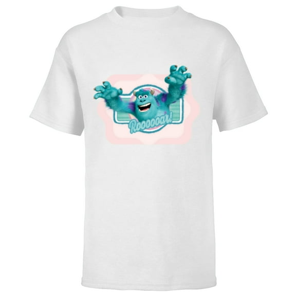 Disney and Pixar’s Monsters Inc Sulley Roooooar - Short Sleeve T-Shirt for Kids - Customized-White