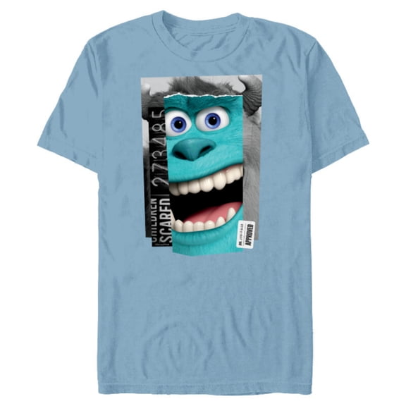 Disney and Pixar’s Monsters, Inc. Sulley Top Scarer - Short Sleeve Blended T-Shirt for Adults - Customized-Ocean Blue