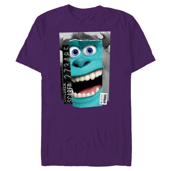 Disney and Pixar’s Monsters, Inc. Sulley Top Scarer - Short Sleeve Blended T-Shirt for Adults - Customized-Purple