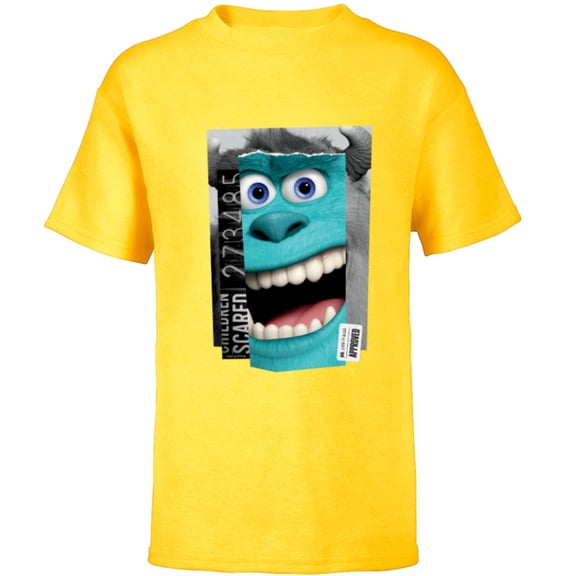 Disney and Pixar’s Monsters, Inc. Sulley Top Scarer - Short Sleeve T-Shirt for Kids - Customized-Yellow