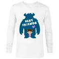 thumbnail image 1 of Disney and Pixar’s Monsters Inc Sulley and Boo Best Friends - Long Sleeve T-Shirt for Men - Customized-White, 1 of 5