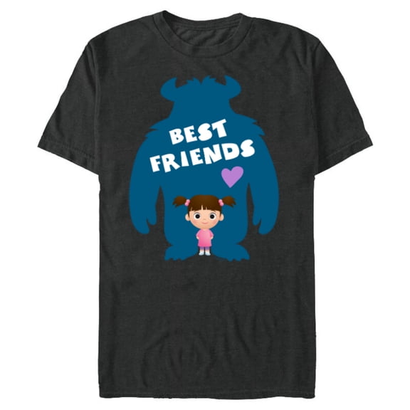 Disney and Pixar’s Monsters Inc Sulley and Boo Best Friends - Short Sleeve Blended T-Shirt for Adults - Customized-Dark Heather