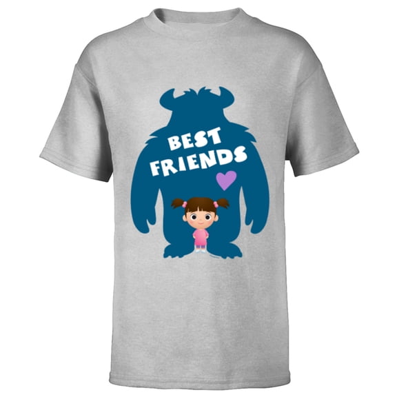 Disney and Pixar’s Monsters Inc Sulley and Boo Best Friends - Short Sleeve T-Shirt for Kids - Customized-Athletic Heather