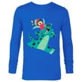 thumbnail image 1 of Disney and Pixar’s Monsters Inc Sulley and Boo Cutout - Long Sleeve T-Shirt for Men - Customized-Royal, 1 of 5