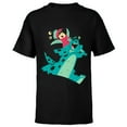 thumbnail image 1 of Disney and Pixar’s Monsters Inc Sulley and Boo Cutout - Short Sleeve T-Shirt for Kids - Customized-Black, 1 of 5