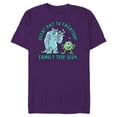 thumbnail image 1 of Disney and Pixar’s Monsters, Inc. Vacation Family Trip 2024 - Short Sleeve Blended T-Shirt for Adults - Customized-Purple, 1 of 5
