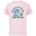 thumbnail image 1 of Disney and Pixar’s Monsters, Inc. Vacation Family Trip 2024 - Short Sleeve Cotton T-Shirt for Adults - Customized-Soft Pink, 1 of 5
