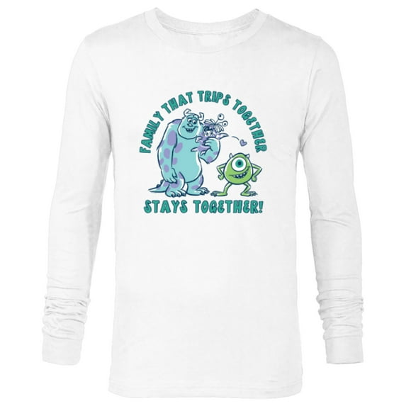 Disney and Pixar’s Monsters, Inc. Vacation Family Trip - Long Sleeve T-Shirt for Men - Customized-White