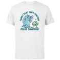 thumbnail image 1 of Disney and Pixar’s Monsters, Inc. Vacation Family Trip - Short Sleeve Cotton T-Shirt for Adults - Customized-White, 1 of 5