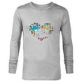 thumbnail image 1 of Disney and Pixar’s Monsters Make the Best Friends - Long Sleeve T-Shirt for Men – Customized-Athletic Heather, 1 of 5