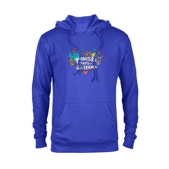 Disney and Pixar’s Monsters Make the Best Friends - Pullover Hoodie for Adults – Customized-Royal Heather