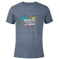 thumbnail image 1 of Disney and Pixar’s Monsters Make the Best Friends - Short Sleeve Blended T-Shirt for Adults – Customized-Navy Heather, 1 of 5