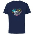 thumbnail image 1 of Disney and Pixar’s Monsters Make the Best Friends - Short Sleeve Cotton T-Shirt for Adults - Customized-Navy, 1 of 5
