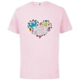 thumbnail image 1 of Disney and Pixar’s Monsters Make the Best Friends - Short Sleeve Cotton T-Shirt for Adults - Customized-Soft Pink, 1 of 5