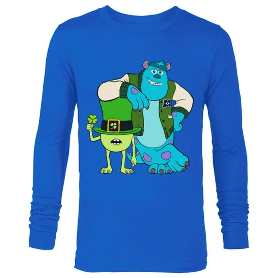 Disney and Pixar’s Monsters Mike and Sulley St. Patrick’s Day - Long Sleeve T-Shirt for Men - Customized-Royal
