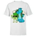 thumbnail image 1 of Disney and Pixar’s Monsters Mike and Sulley St. Patrick’s Day - Short Sleeve T-Shirt for Kids - Customized-White, 1 of 5